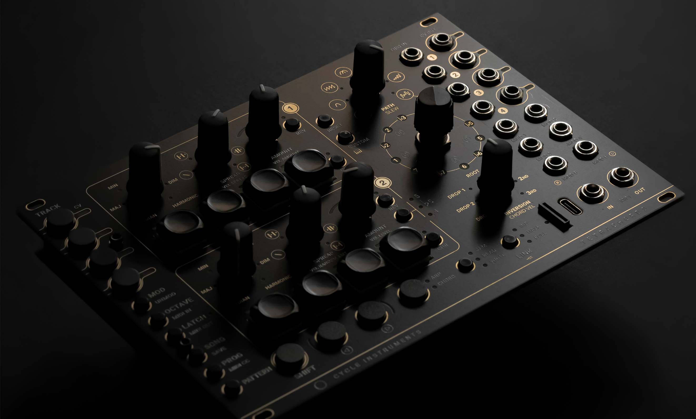 photo of Tetrachords Eurorack sequencer